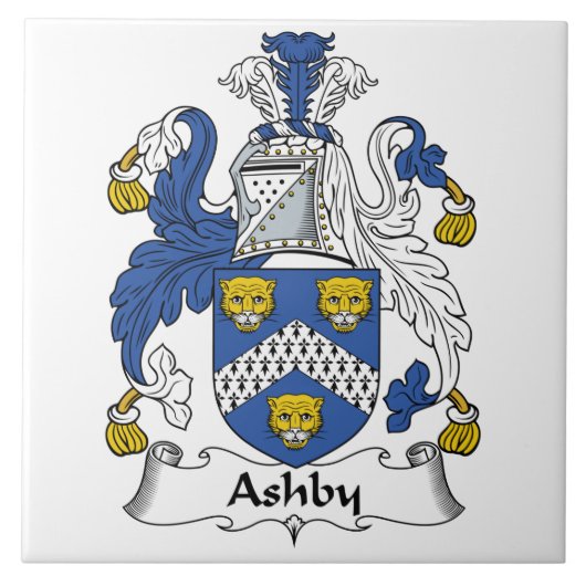 Ashby Familienwappen Fliese (Vorderseite)