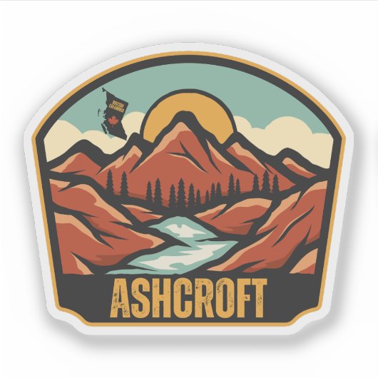 Ashcroft, British Columbia Aufkleber (Vorderseite)