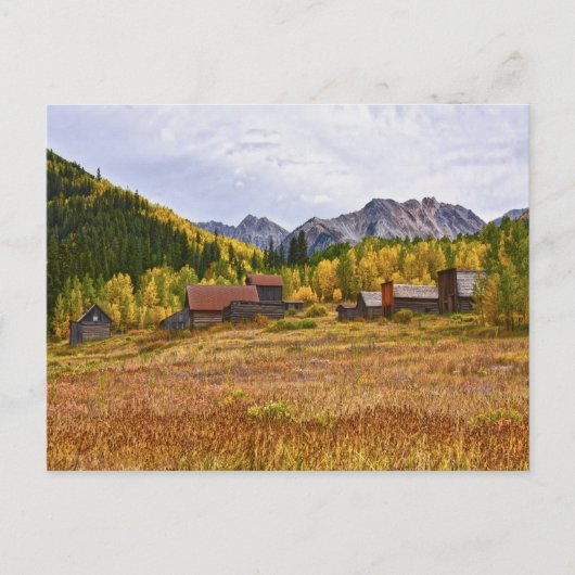 Ashcroft, Colorado Mining Ghost Town Postkarte (Vorderseite)