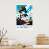 Ashdown Forest Reise Druck Wandkunst Ashdown Poster (Küche)