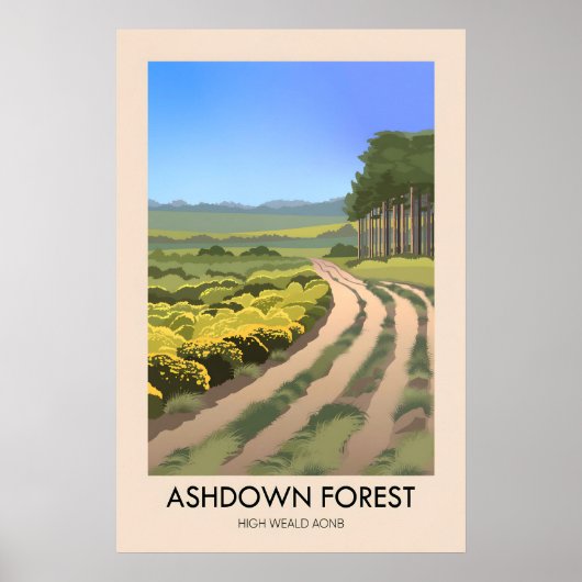 Ashdown Forest Reiseplakat Poster (Vorne)
