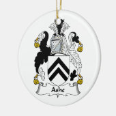 Ashe Familienwappen Keramik Ornament (Links)