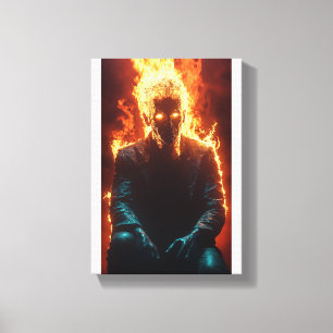 Ashen Amidst Flames - Dramatische und faszinierend Leinwanddruck