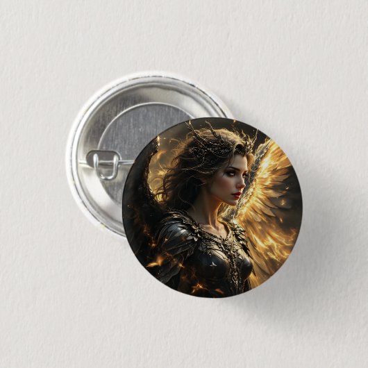 Ashenlight: Die Schattenflamme-Seraph Button (Vorne & Hinten)