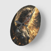 Ashenlight: Die Schattenflamme-Seraph Runde Wanduhr (Winkel)