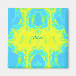 ASHER ~ Blau und Gelb ~ Magnet