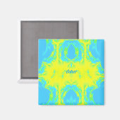 ASHER ~ Blau und Gelb ~ Magnet (Vorderseite/Rückseite)
