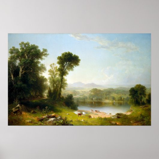 Asher Brown Durand Pastoral Landschaft Poster (Vorne)