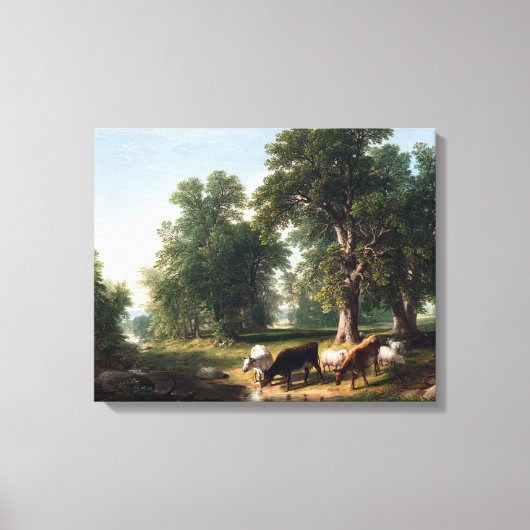 Asher Brown Durand Summer Nachmittag Leinwanddruck (Vorderseite)