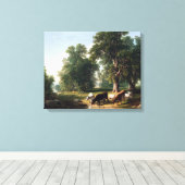 Asher Brown Durand Summer Nachmittag Leinwanddruck (Insitu (Holzboden))