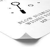 ASHER Calligraphy Bubble Send Off Wedding Sign Poster (Ecke)