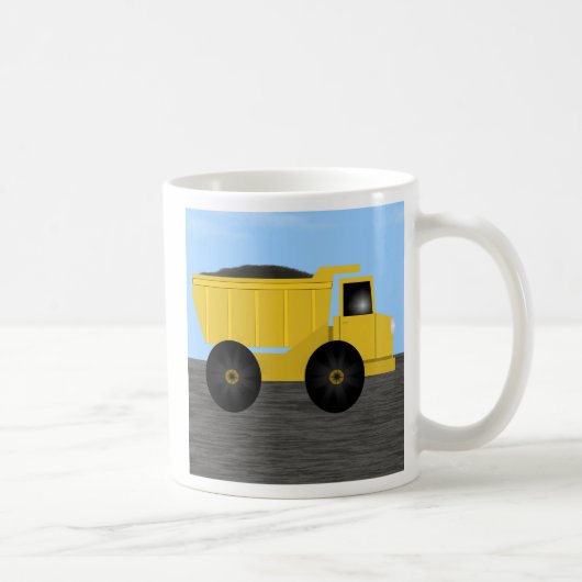 Asher Dump Truck Personalisierte Mug Kaffeetasse (Rechts)