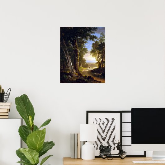 Asher Durand The Beeches Poster (Heimbüro)