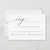 ASHER Elegant Calligraphy Script RSVP Card Einladung (Vorderseite)