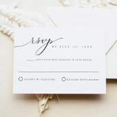 ASHER Elegant Calligraphy Script RSVP Card Einladung
