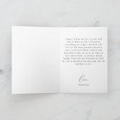ASHER Elegant Calligraphy Seine Wedding Vows Card Karte (Innenseite)