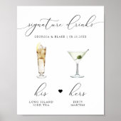 ASHER Eleganter Cocktail Signature Drink Poster (Vorne)