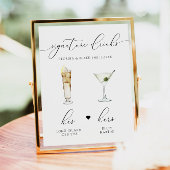 ASHER Eleganter Cocktail Signature Drink Poster