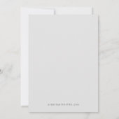 ASHER Elegantes Kalligrafie-Skript wir machen Hoch Einladung (Rückseite)