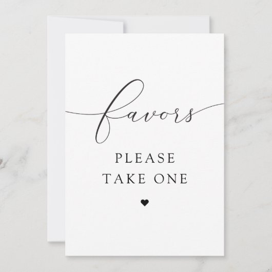 ASHER Elegantes Minimalistisches Skript Nehmen Sie Einladung (Vorderseite)