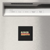 Asher Gift Name Personalisiert Funny Retro Vintag Magnet (In Situ (Geschirrspüler))