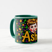 ASHER ~ GLOSSY Sequin Picture ~ Tasse (Vorderseite Links)