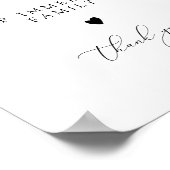 ASHER-Kalligraphie reserviert für sofortige Famili Poster (Ecke)