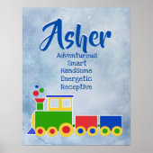 Asher Name Poster (Vorne)