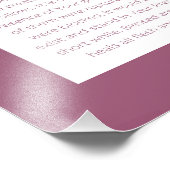 Asher Yatzar Hebrew Blessing Dusty Pink Fotodruck (Ecke)