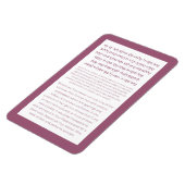 Asher Yatzar Hebrew Blessing Dusty Pink Poster Magnet (Linke Seite)