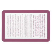 Asher Yatzar Hebrew Blessing Dusty Pink Poster Magnet (Horizontal)