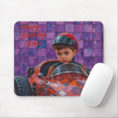 ASHER ~ Young Boy Racing Car Driver ~ Mousepad (Mit Mouse)