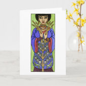 Asherah Grußkarte Karte (Gelbe Blume)