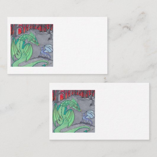 ASHES AND DRAGONS VISITENKARTE (Vorne/Hinten)