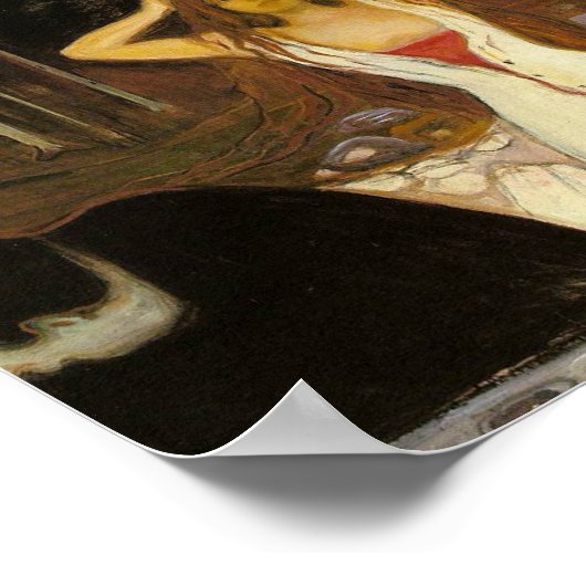 Ashes by Munch Print Poster (Ecke)