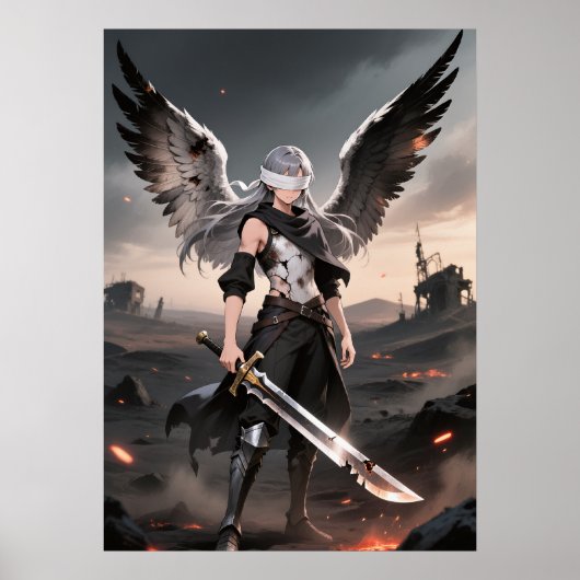 Ashes of Grace - Fallen Angel Krieger Poster (Vorne)