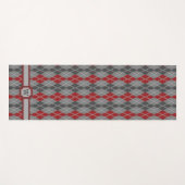 Ashes und Embers Raute Yoga Mat Yogamatte (Vorderseite (Horizontal))