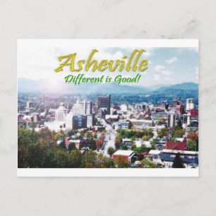 Asheville...Anders ist gut! Postkarte