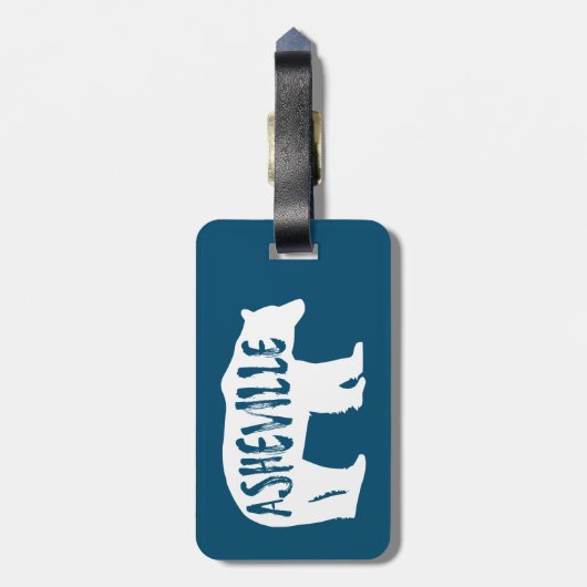 Asheville Bear Gepäckanhänger (Rückseite vertikal)