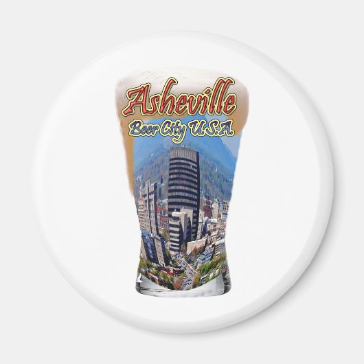 Asheville Beer City USA Magnet (Vorne)