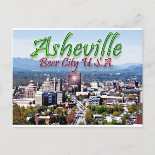 Asheville Beer City USA Postkarte (Vorderseite)