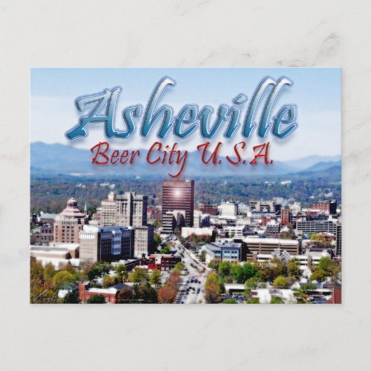 Asheville Beer City USA Postkarte (Vorderseite)