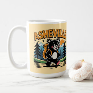 Asheville Black Bar Wandern Cartoon Kaffeetasse