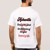 Asheville - Cesspool of Sin T-Shirt (Rückseite)