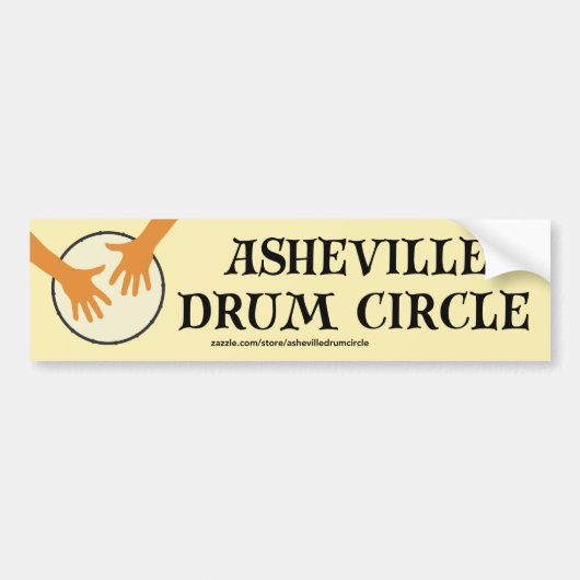 Asheville Drum Circle Autoaufkleber (Vorne)