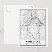 Asheville Karte (Vorne/Hinten)