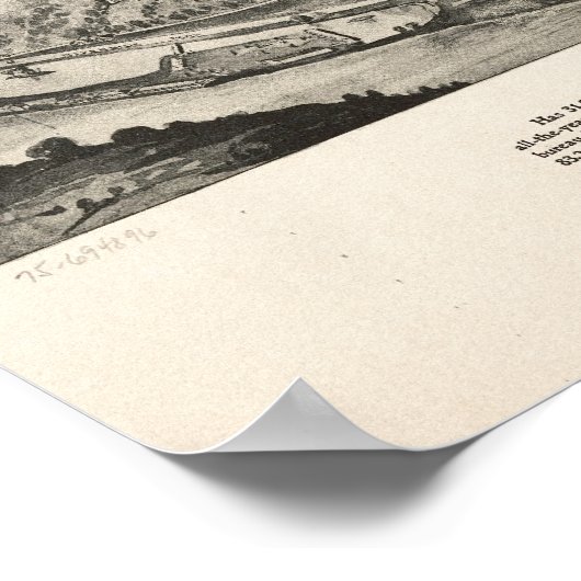 Asheville N. Carolina 1912 Antike Panoramakarte Poster (Ecke)