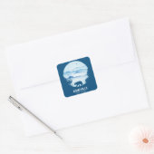 Asheville, NC-Aufkleber Quadratischer Aufkleber (Umschlag)