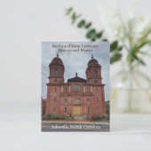 Asheville NC Basilica Saint Lawrence Postkarte (Stehend Vorderseite)