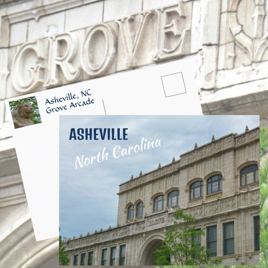 Asheville NC Historic Grove Arcade Fotografie Postkarte